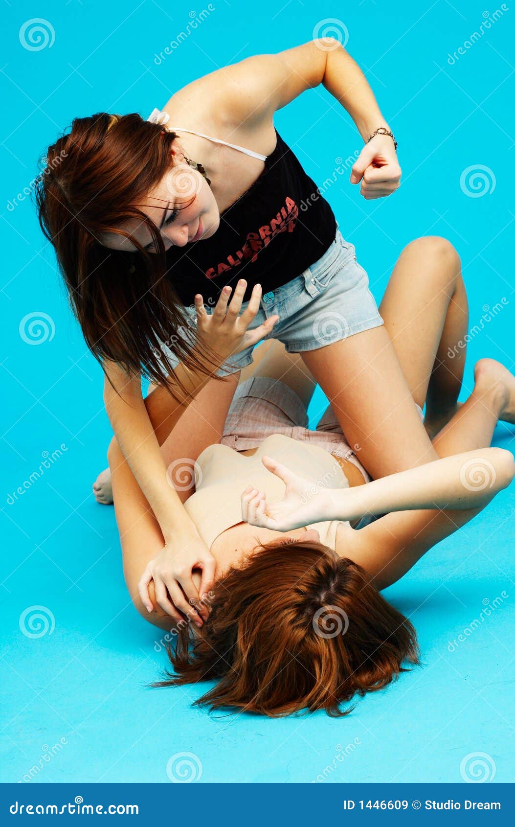 bruce mcgovern add photo girls wrestling on bed