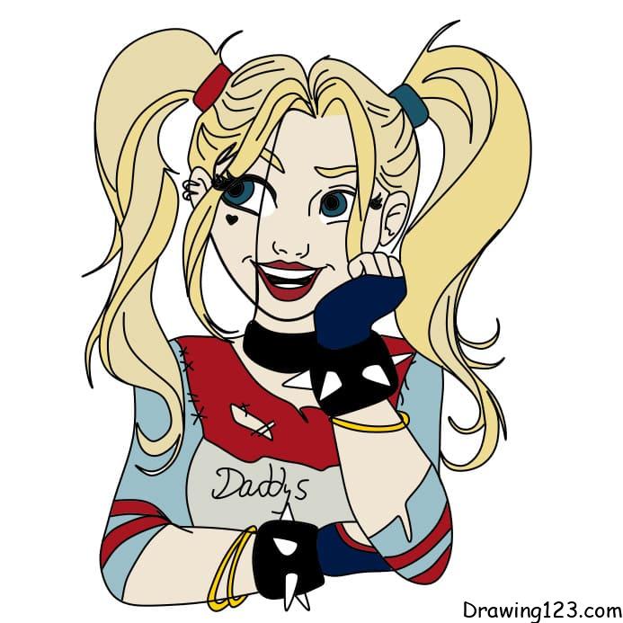 catherine vance recommends how to draw cartoon harley quinn pic