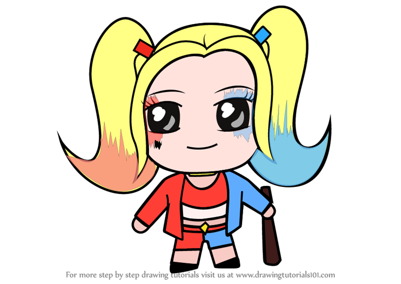 Best of How to draw cartoon harley quinn