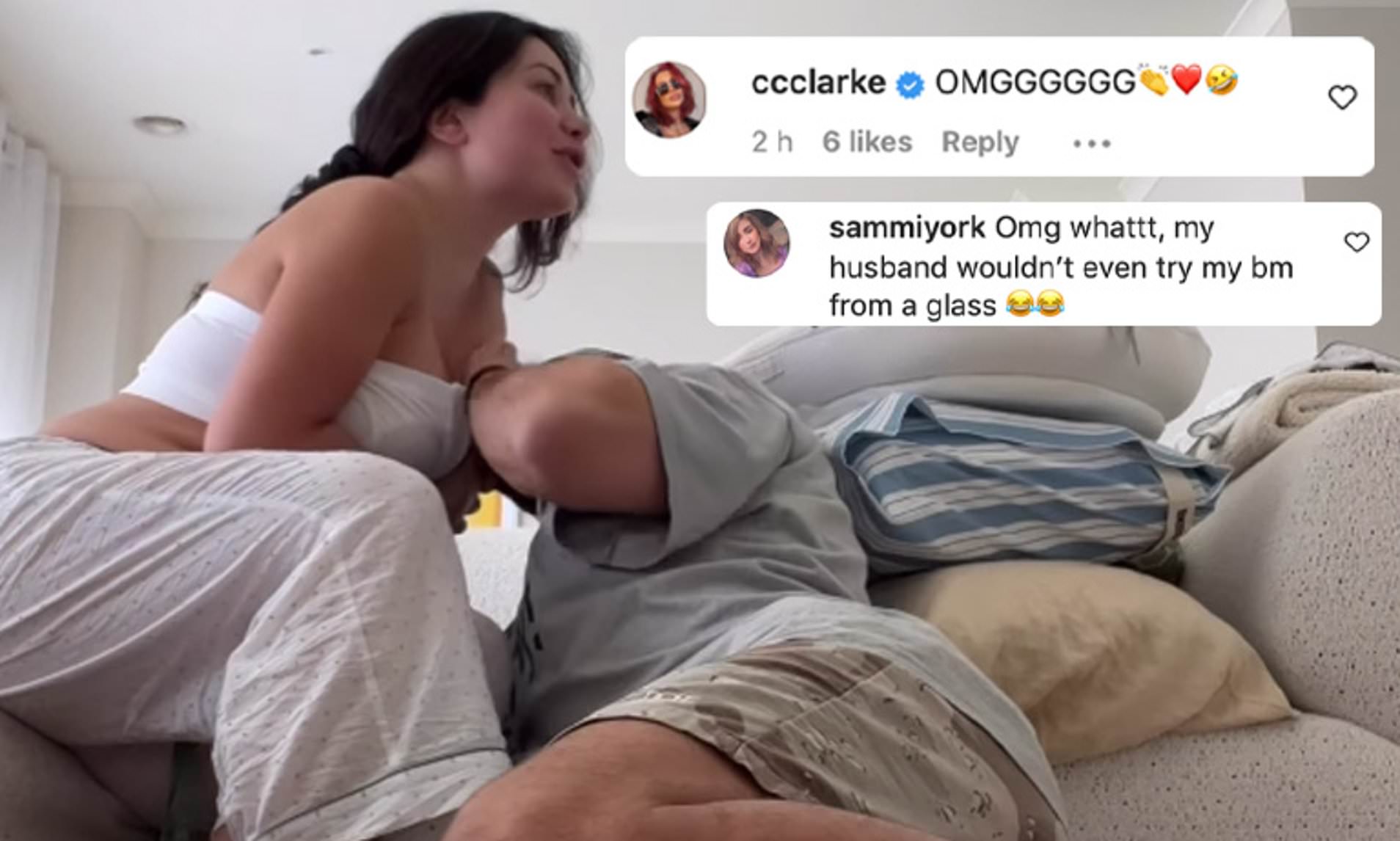 christine del valle share husband sucking breast milk photos