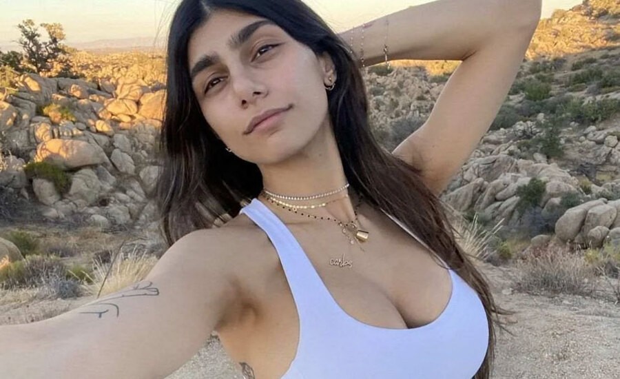 Best of Is mia khalifa boobs real