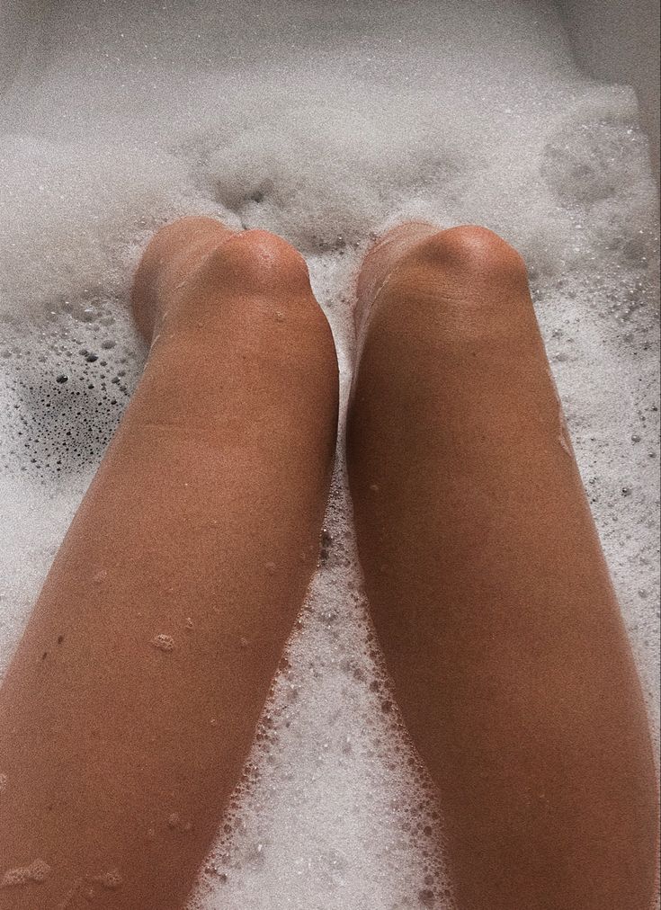 andrie de guzman add legs in bubble bath photo