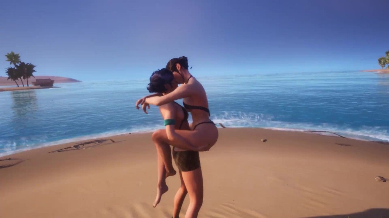 Lesbians Kissing On Beach Porn in florida