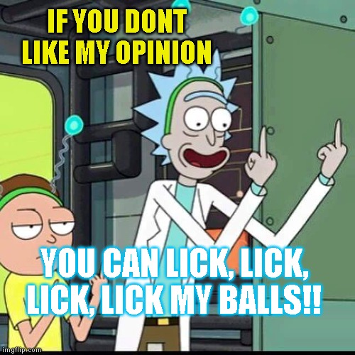 aaron shamblin recommends lick my balls morty pic