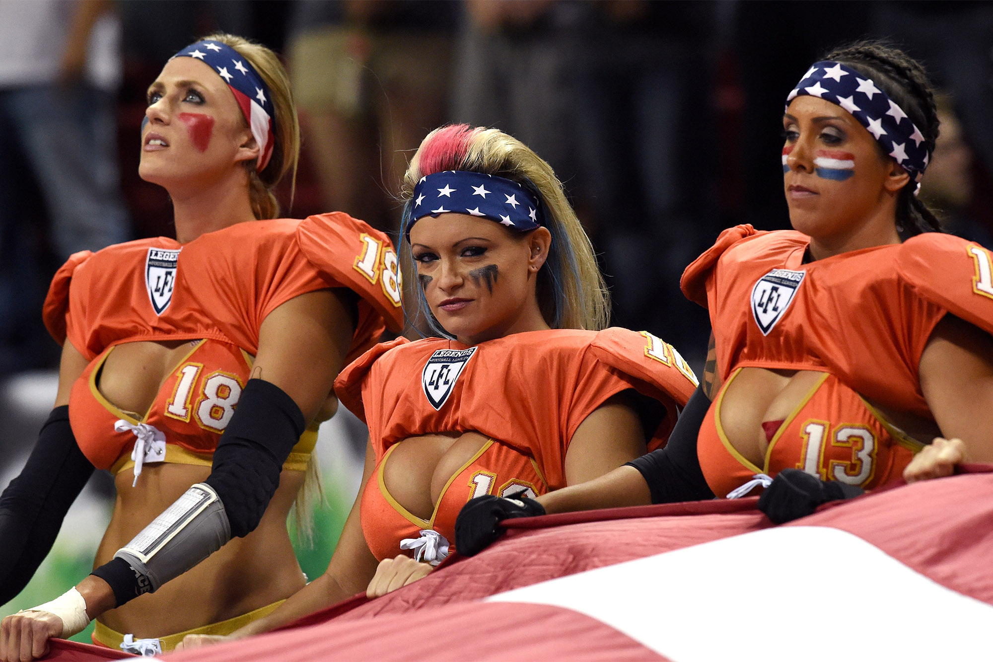 charles villeneuve add lingerie football league wardrobe malfunctions photo