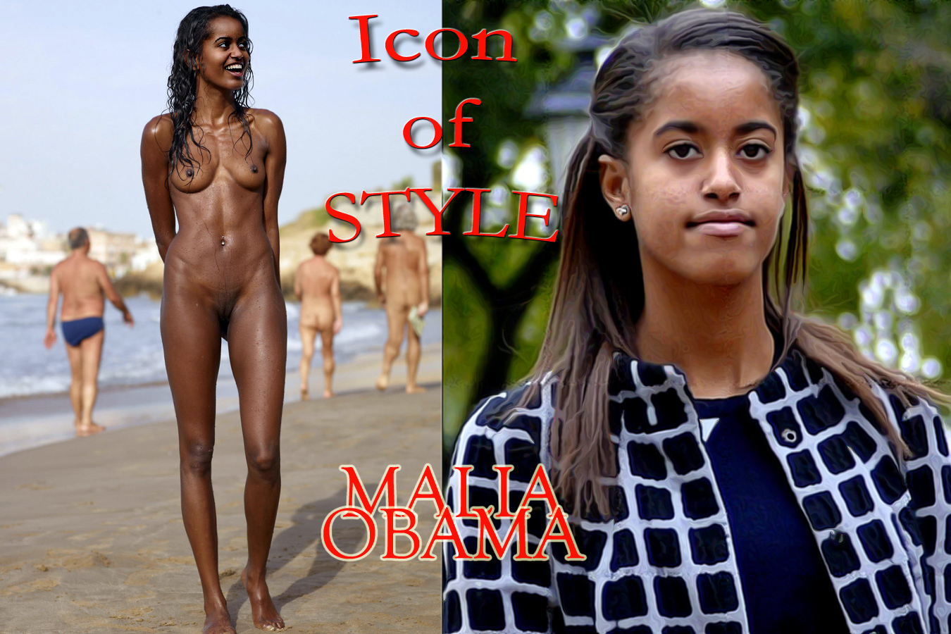 Malia Obama Nude damask wallpaper