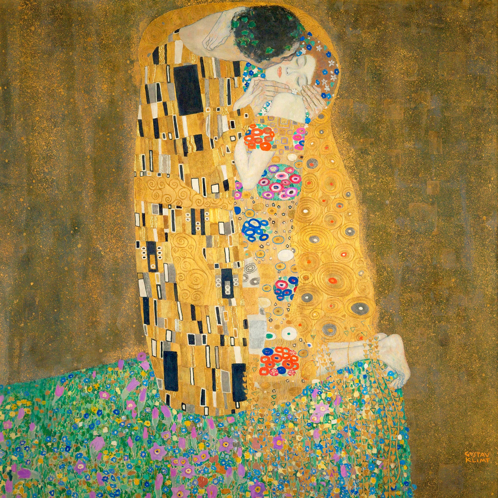 Best of Man kissing woman painting