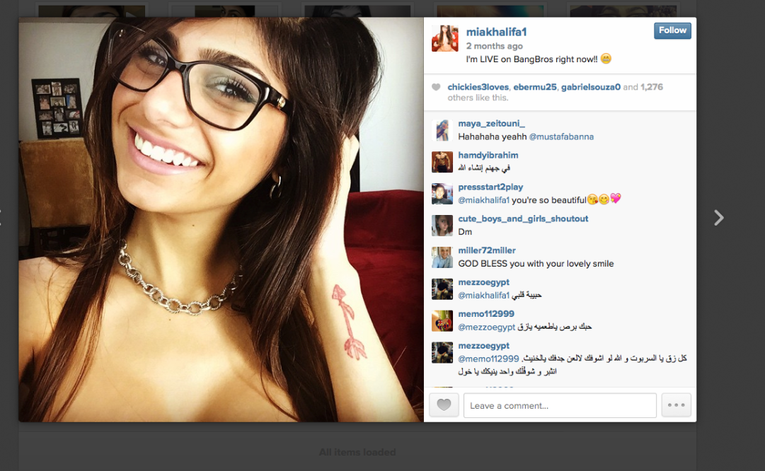 Mia Khalifa Muslim too lonely