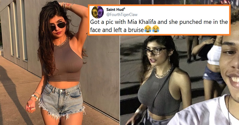 Mia Khalifa Punches Fan milky girls