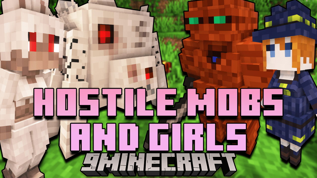 Minecraft Mobs As Girls on airplanes