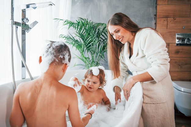 debbie scribner recommends Mom Helps Son Bath