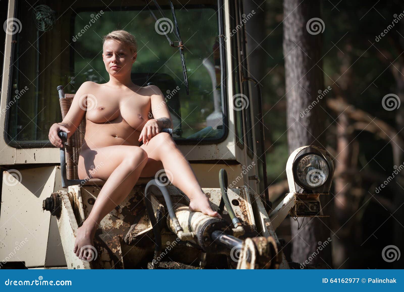 Best of Nude women on tractors