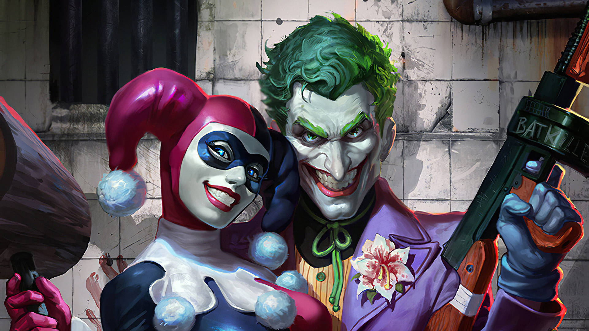 abraham tofik king wang share pictures of harley quinn and joker photos