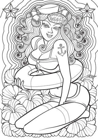 celi garcia add photo pin up girl coloring pages