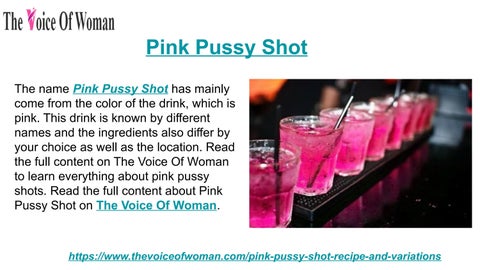 christine serra recommends pink pussy drink pic