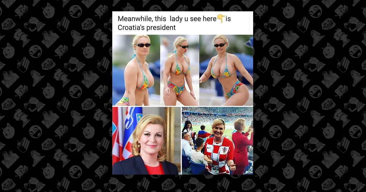 ave mcguire recommends president of croatia in bikini pic