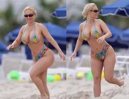 president of croatia in bikini
