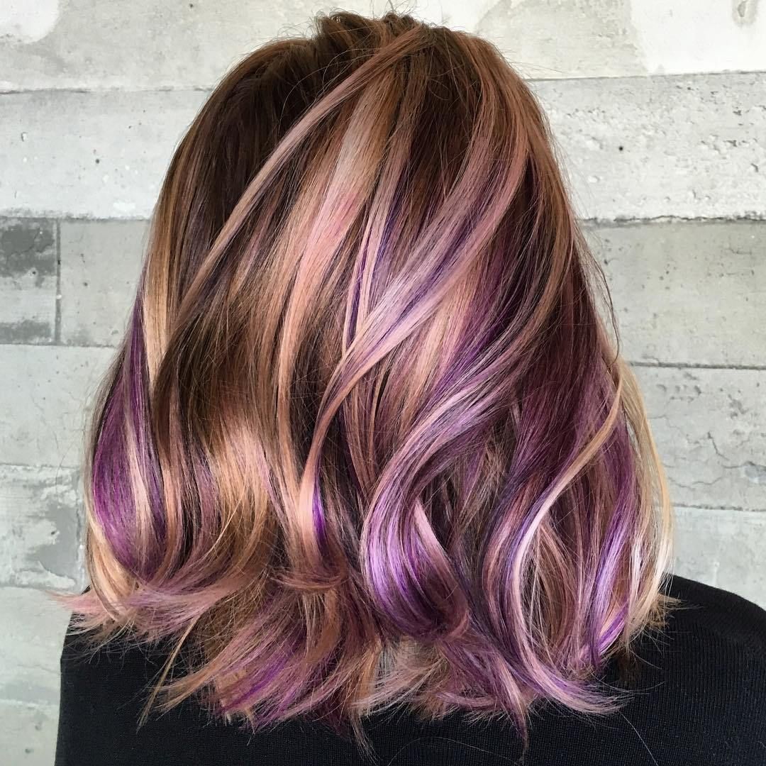 charlie chubb recommends Purple Streaks In Blonde Hair Pictures
