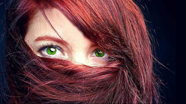 red hair green eyes girls