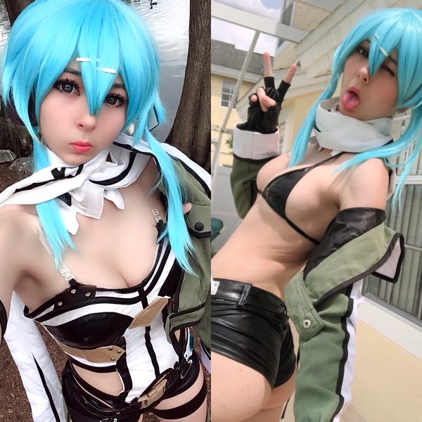 abe mad recommends sao sinon cosplay porn pic