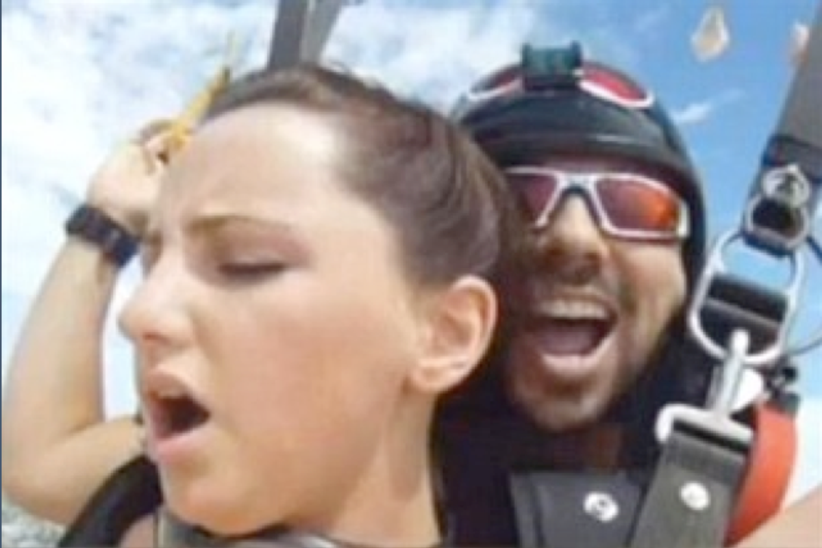Best of Skydiving while having sex
