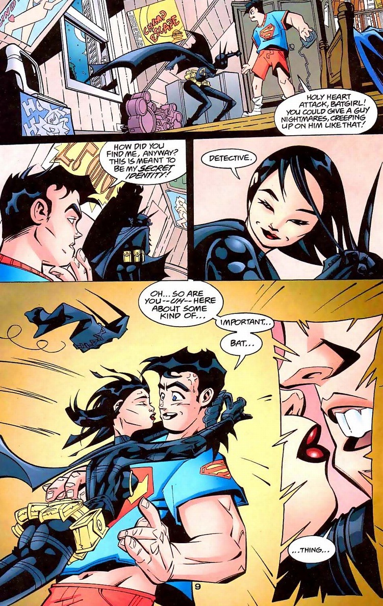 amanda di liberto recommends superboy and supergirl kiss pic