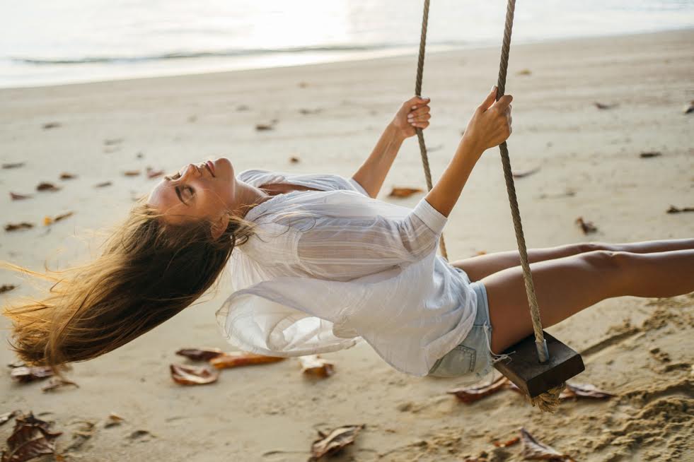 tanning on the beach photography