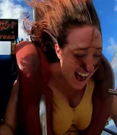 casey wallace recommends Tits Come Out On Slingshot Ride