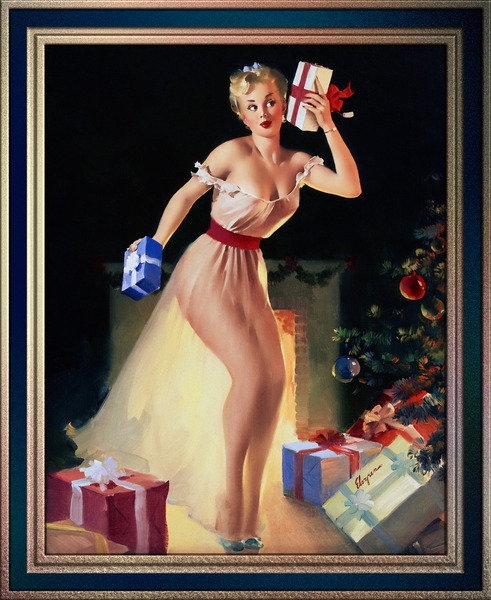 chanelle holden recommends vintage christmas pin up art pic