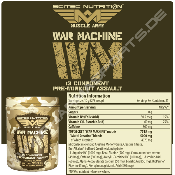 bartosz kruk recommends War Machine Pre Workout