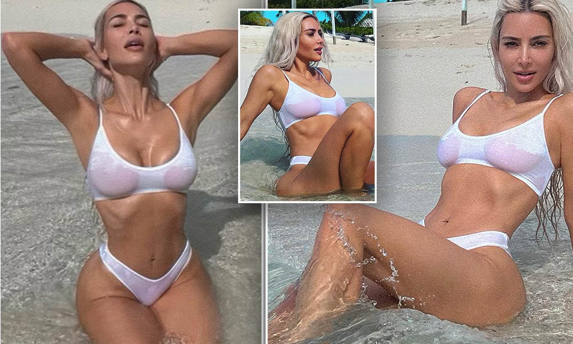 white bikini see through