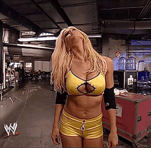 alison kluck add wwe torrie wilson stinkface photo